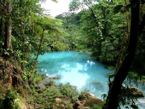 Rio Celeste at Tenorio Volcano in Costa Rica