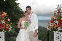 Bride and Groom at Casa De Las Brisas