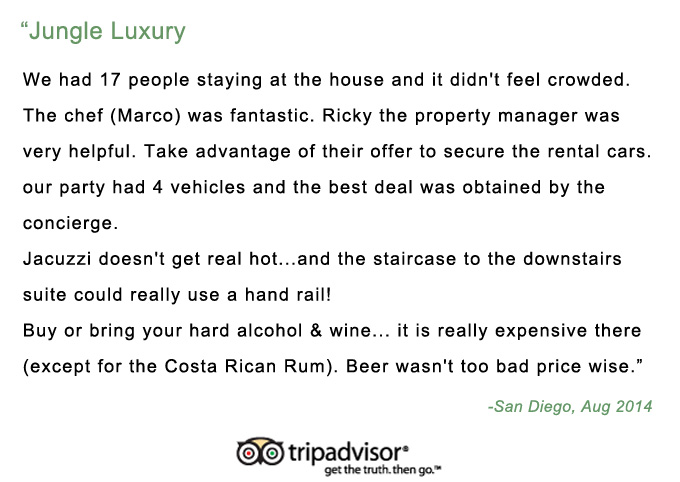 Casa Fantastica full jungle luxury TripAdvisor review