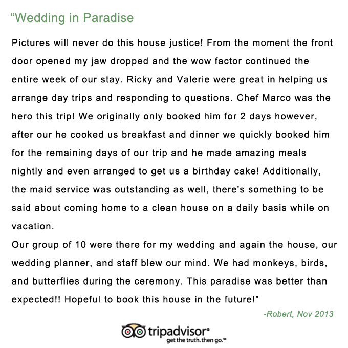 Vista Azul tripadvisor wedding paradise review