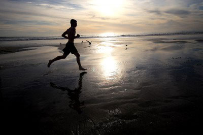 Costa Rica Health Jogging on the Beach