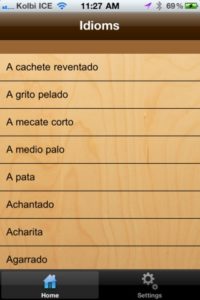 Costa Rica Spanish iphone Application 