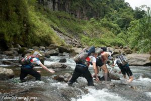 Costa Rica adventure racing river crossing plenty of hiking trails available for all levels