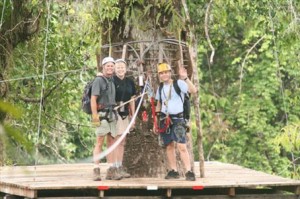 Zip line canopy tours great for family vacations