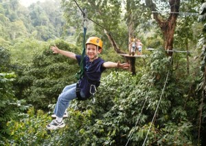 Canopy Zip Line in Costa Rica a great Eco Adventure Tour for all ages
