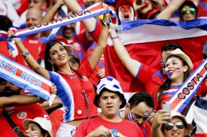 Costa Rica fans supporting La Sele