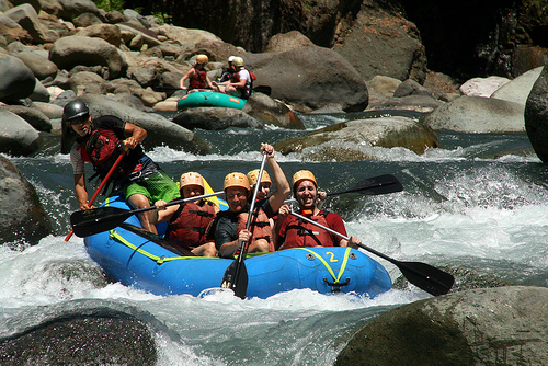 World famous whitewater rafting rivers in Costa Rica offer exciting adventures