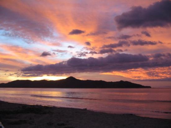 Breathtaking sunsets of the ocean of Playa Flamingo Costa Rica