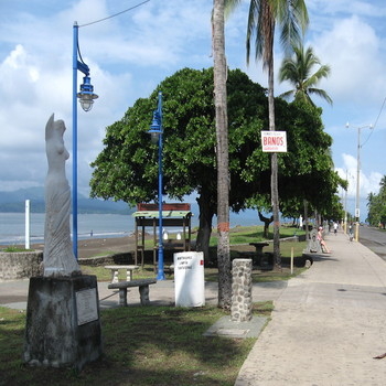 Puntarenas along the beach street view