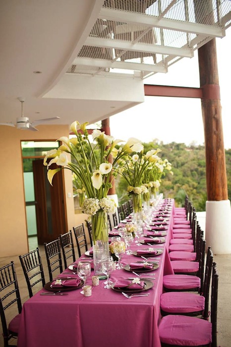 Wedding in Manuel Antonio Costa Rica table set up
