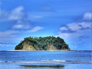 Chora Island located near Playa Samara in Guanacaste Costa Rica
