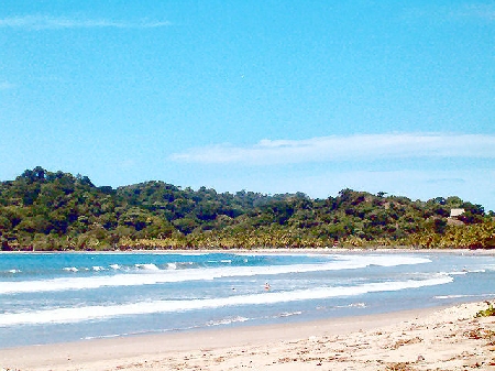 Light sand beaches in Playa Samara Costa Rica