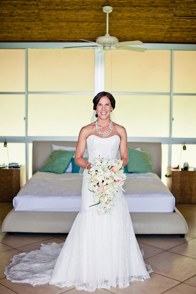 Bride in Master suite of Casa Fantastica