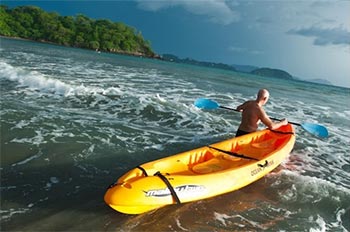 Ocean kayaking available in Tamarindo