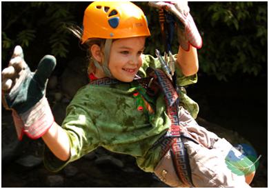 Zip lining Manuel Antonio Quepos area great for the whole family
