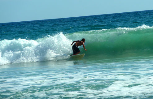 Surfing Playa Samara prestine beaches