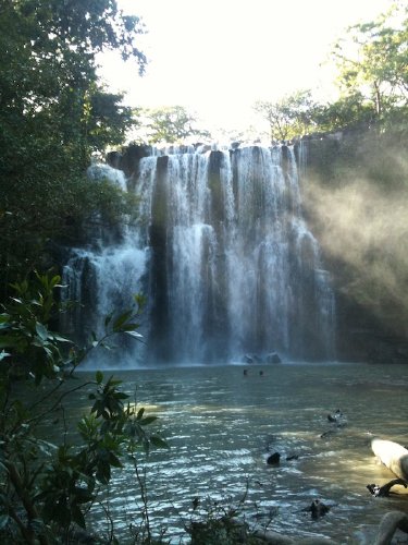Waterfall near Tamarindo in Guanacaste Costa Rica