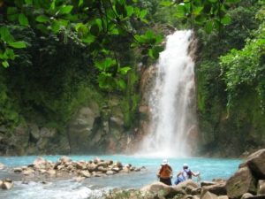 Tenorio Volcano National Park waterfall and refreshing waters