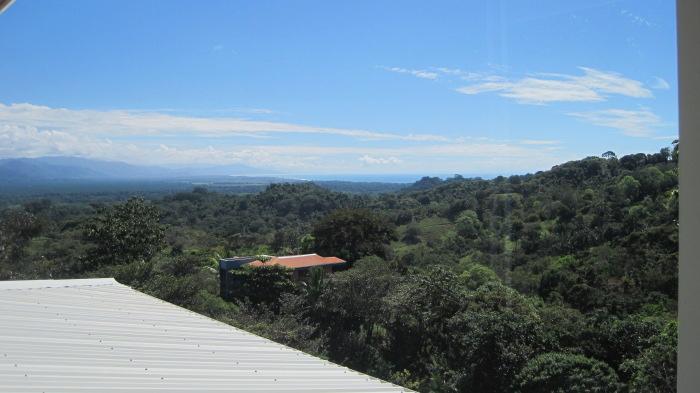 Stunning ocean views surrounded by tropical jungle from terrace of the holiday estate