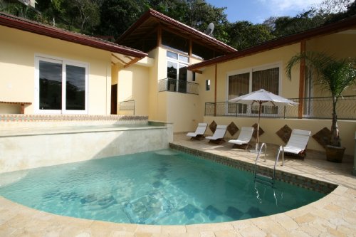 Enjoy the private pool of this vacation villa with friends and family.