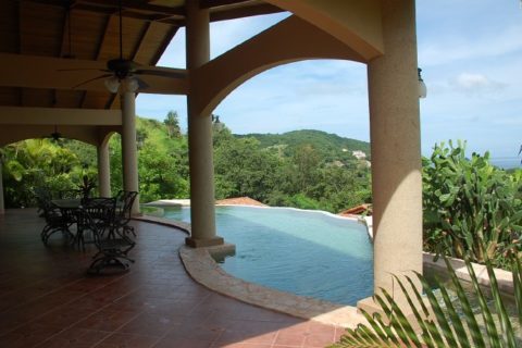 Beautiful Papagayo villa rental includes private pool with amazing ocean views