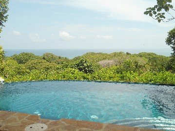Dominical vacation rental with infinity edge pool and panoramic ocean views