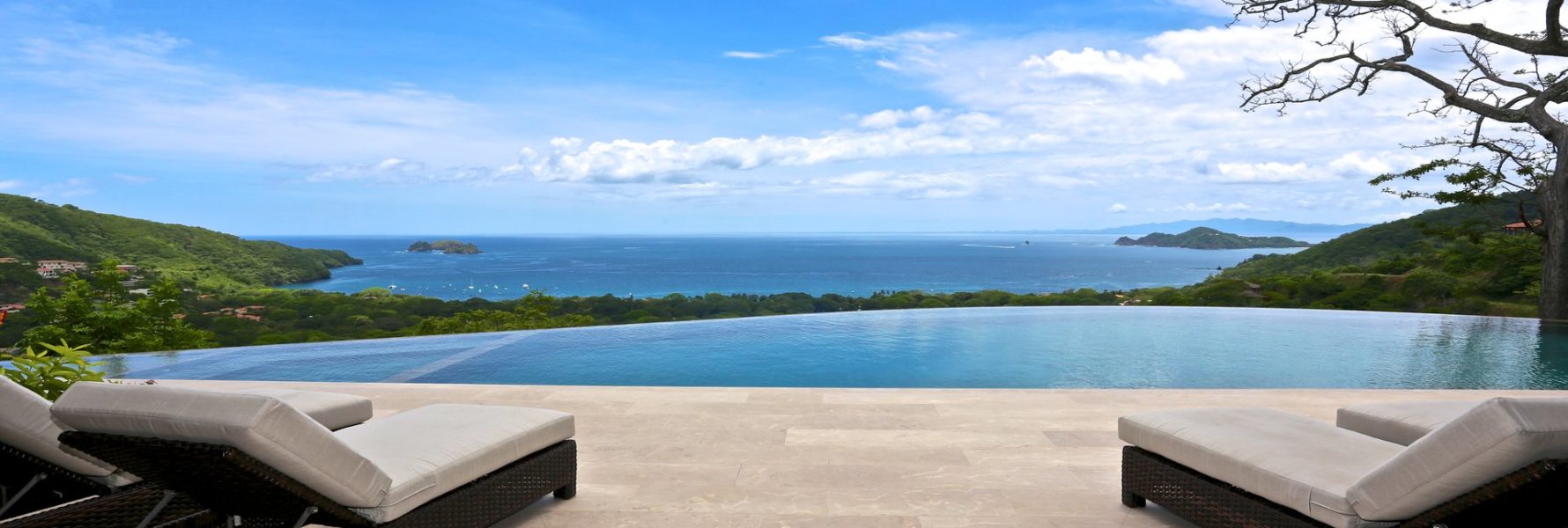 Your vacation in Guanacaste will be filled with views like this. The hotel sized infinity pool blends right into Hermosa Bay. 