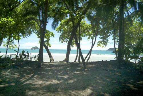 Just a one-minute walk from the villa and you are enjoying beautiful Play Espadilla in Manuel Antonio.