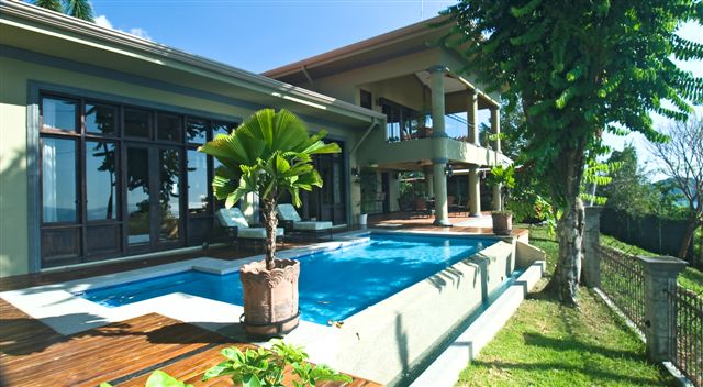 Enjoy a refreshing dip in your private pool at this stunning ocean-view vacation home very close to Manuel Antonio.