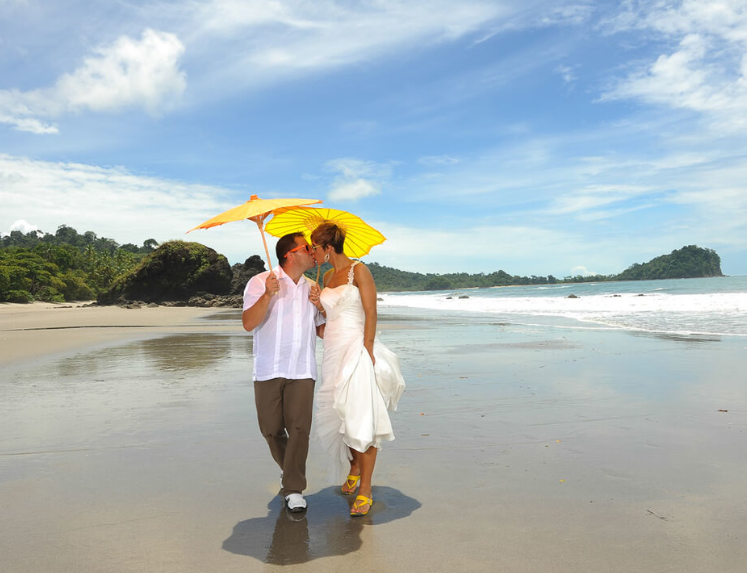Manuel Antonio beach is perfect for destination weddings