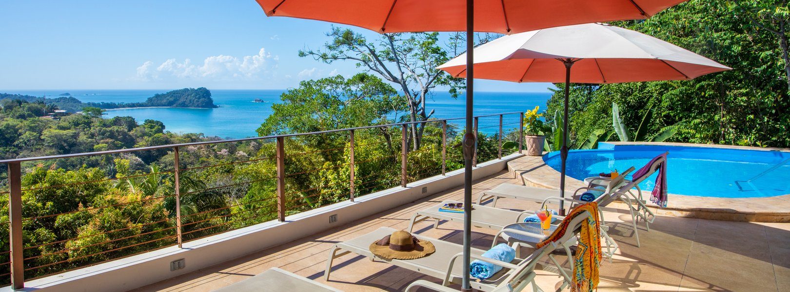 Spend your Manuel Antonio vacation relaxing in your jungle hill-top villa with this incredible view.