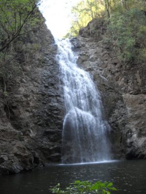 Amazing waterfall just walking distance from Playa Montezuma Costa Rica